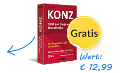 KONZ, 1000 ganz legale Steuertricks, gratis, Wert €12,99